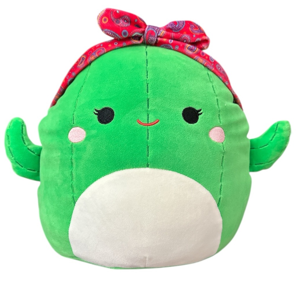 Squishmallows Cactus Plush Maritza with‎ Red Bandana Comfy NWT